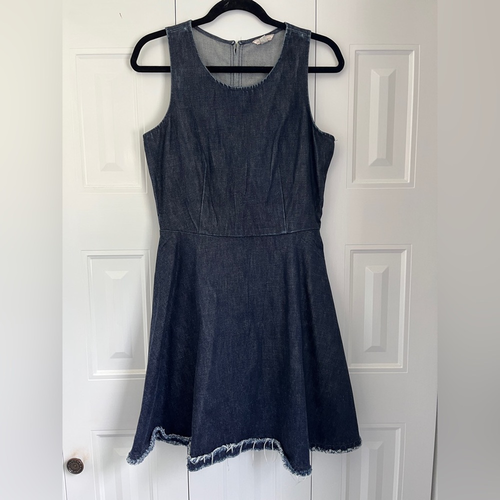 GAP Blue Sleeveless A-line Mini Dress